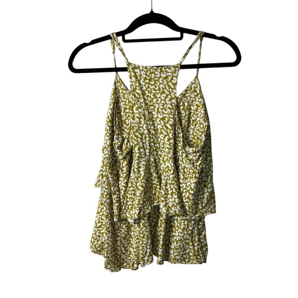Elle floral layered tank top padded top women’s size‎ XL - Picture 2 of 8